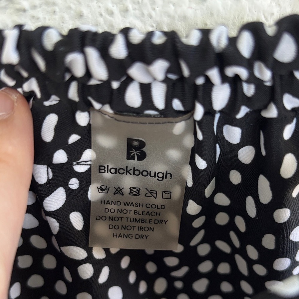 Blackbough Black & White Polka Dot Bikini Set sz S - Picture 8 of 8